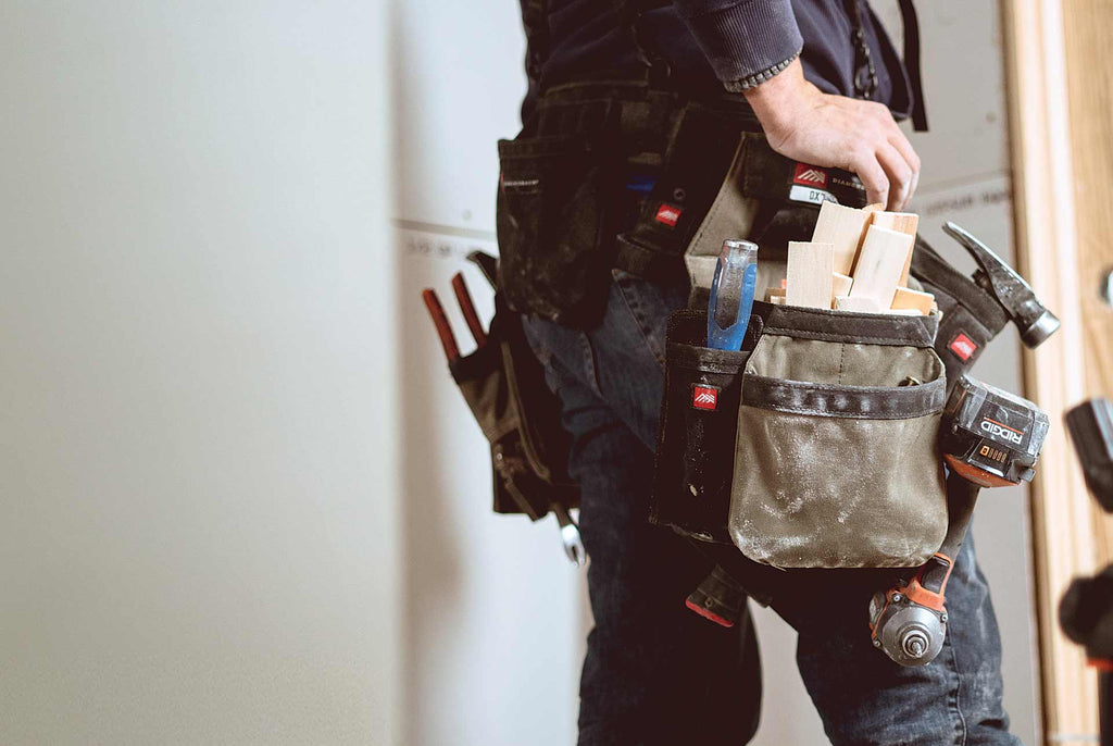 Concrete tool outlet bags