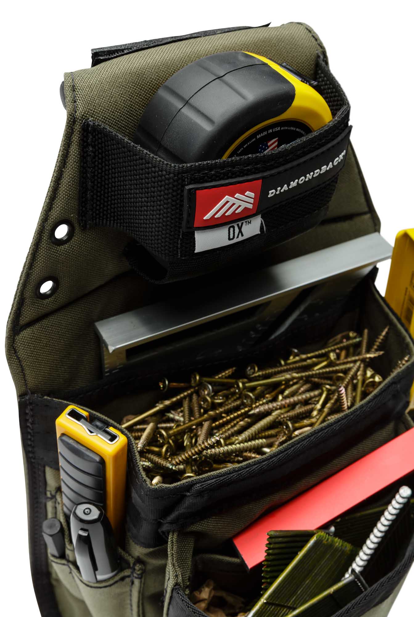 7 In. 3-Pocket Clip On Tool Belt Pouch - Matthews Auctioneers