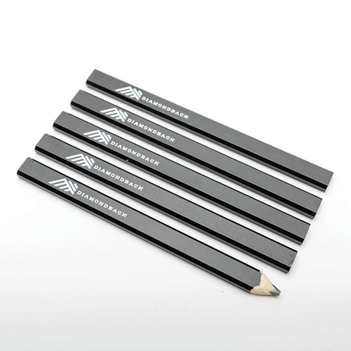 Diamondback 15-05-BK-5PK Carpenter Pencil, Black, 5 Pack